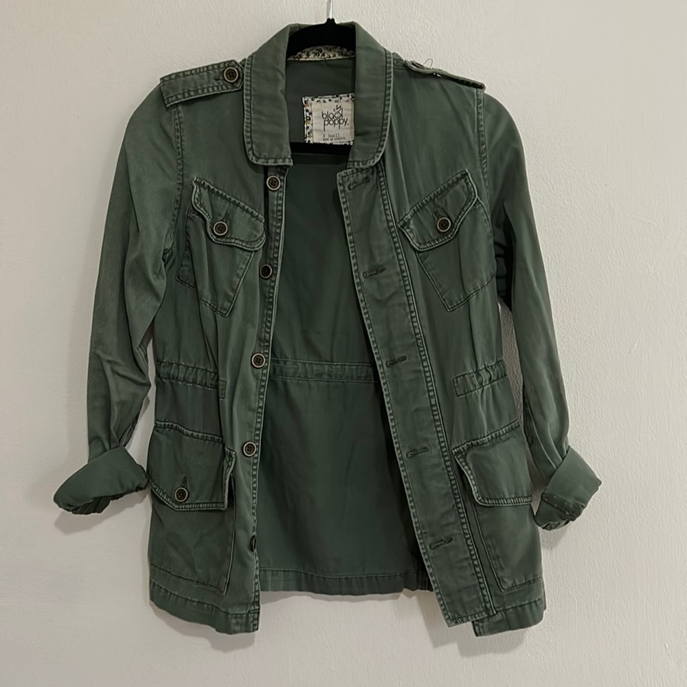 Pacsun Black Poppy utility jacket
